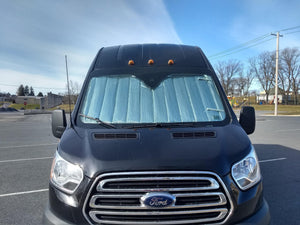 Stelletek Windshield Cover for Mid- and High-Top Ford Transit Passenger Vans