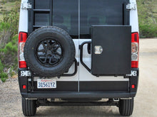 Load image into Gallery viewer, Additional Charge to Switch to a  Aluminess Rear Door-Mounted Tire Rack/Ladder Combos for 2013 and newer RAM Promaster Vans — Estimated led time ~10 weeks