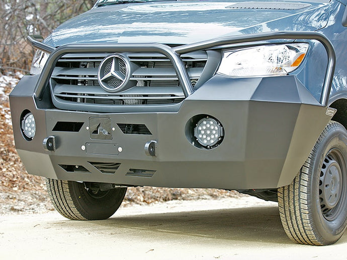 Aluminess Front Winch Bumper for Mercedes Sprinter Vans — 2019 and newer — Lead time ~4 to 6 weeks
