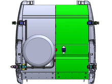 Load image into Gallery viewer, Aluminess Rear Door-Mounted Storage Box and Tire Racks for 2013 and newer RAM Promaster Vans — Estimated led time ~4 to 6 weeks