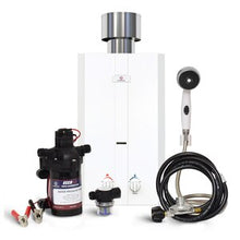 Load image into Gallery viewer, Eccotemp L10 Tankless Portable Propane Outdoor Water Heater w/ EccoFlo Diaphragm 12V Pump, Strainer &amp; Shower Set
