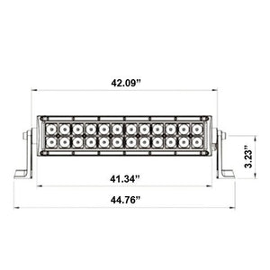 Heise Dual Row Curved LED Light Bar - 42"
