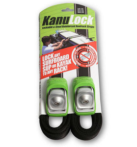 Aluminess KANULOCK Locking Tie Downs for Surfboards, Etc. – 2 Straps – Lead time 2 to 4 weeks