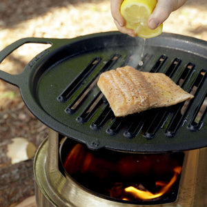 Solo Stove Cast Iron Cooking System for Ranger Fire Pit (Griddle, Grill, or Wok)
