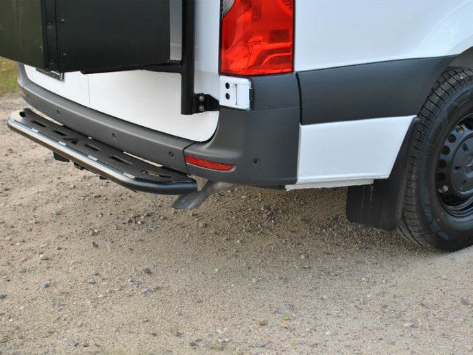 Aluminess Rear Door Nerf Step for Mercedes Sprinter Vans — 2007 to Current — Lead time ~4 to 6 weeks