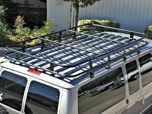 Aluminess Roof Rack for Ford Transit 148, High Roof, Standard Chassis — 2015 and newer — Lead time ~4 to 6 weeks