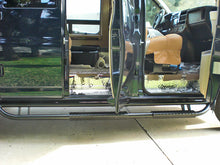 Load image into Gallery viewer, Aluminess Nerf Bars with Tread Plate Step for Chevy Express and GMC Savana Vans (sold in pairs) — 2003 and Newer — Lead time ~4 to 6 weeks