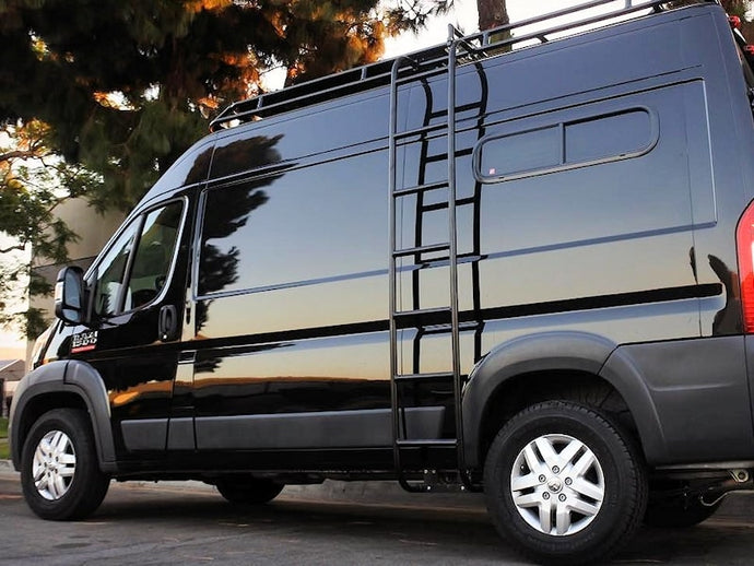 Aluminess Side Ladder for Ram ProMaster Vans — 2013 to Current — most ship within 2 weeks