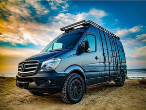 Aluminess Roof Rack for Mercedes Sprinter 144" WB, High Roof, Standard Chassis — 2007 and newer — most ship within 2 weeks